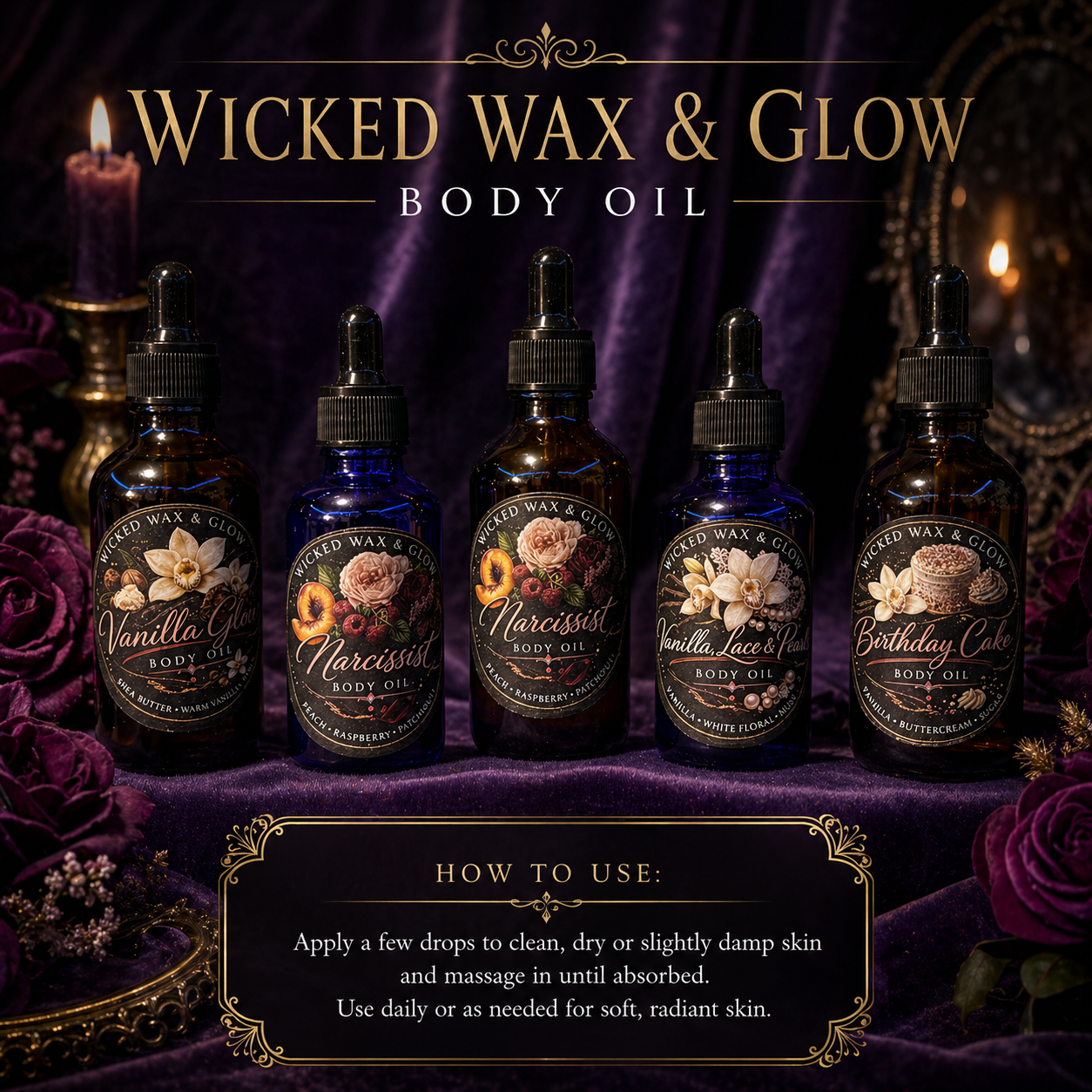 2 oz Body Oil - Silky & Handmade To Make You Shine