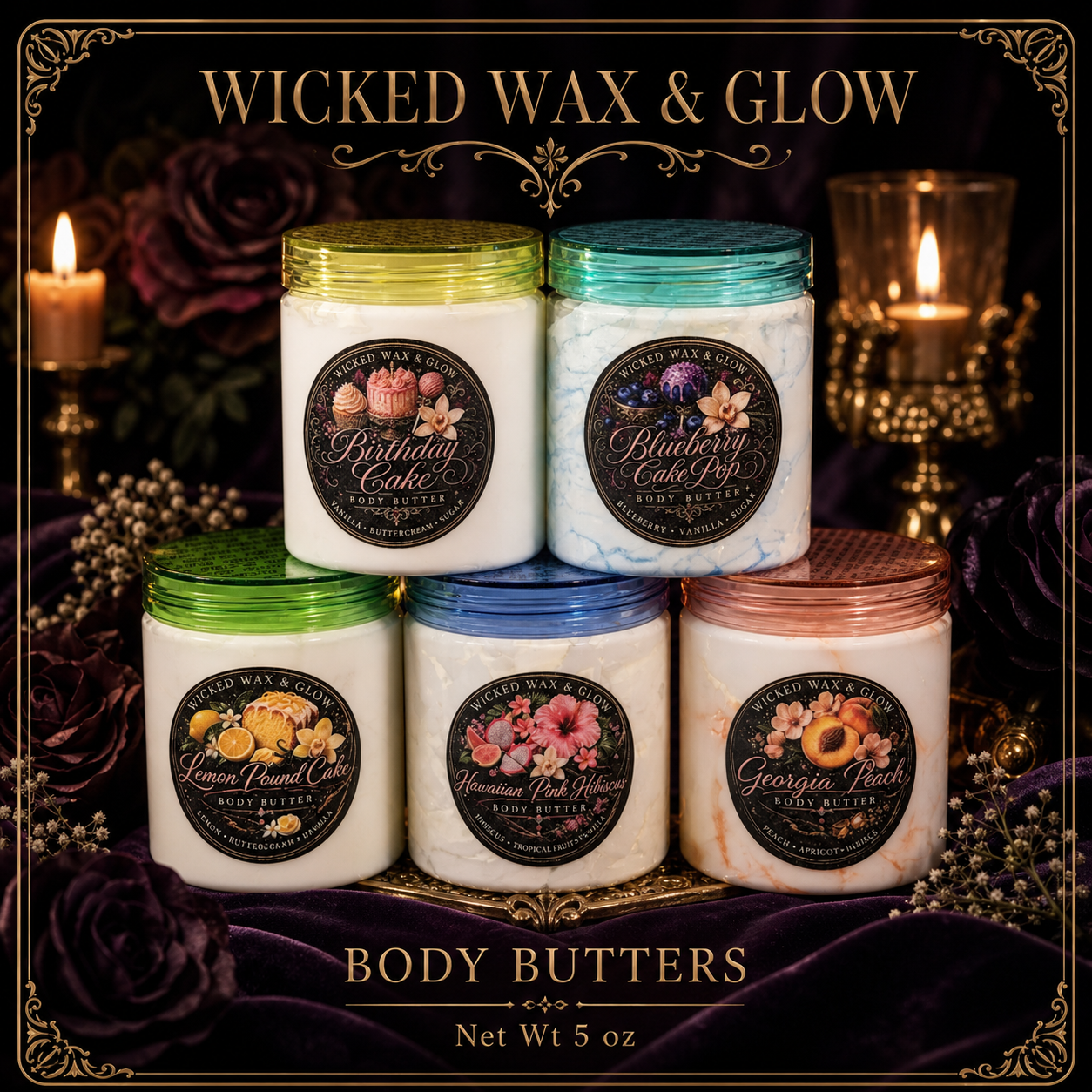5 oz Whipped Body Butter - Handmade Small-Batch Butter