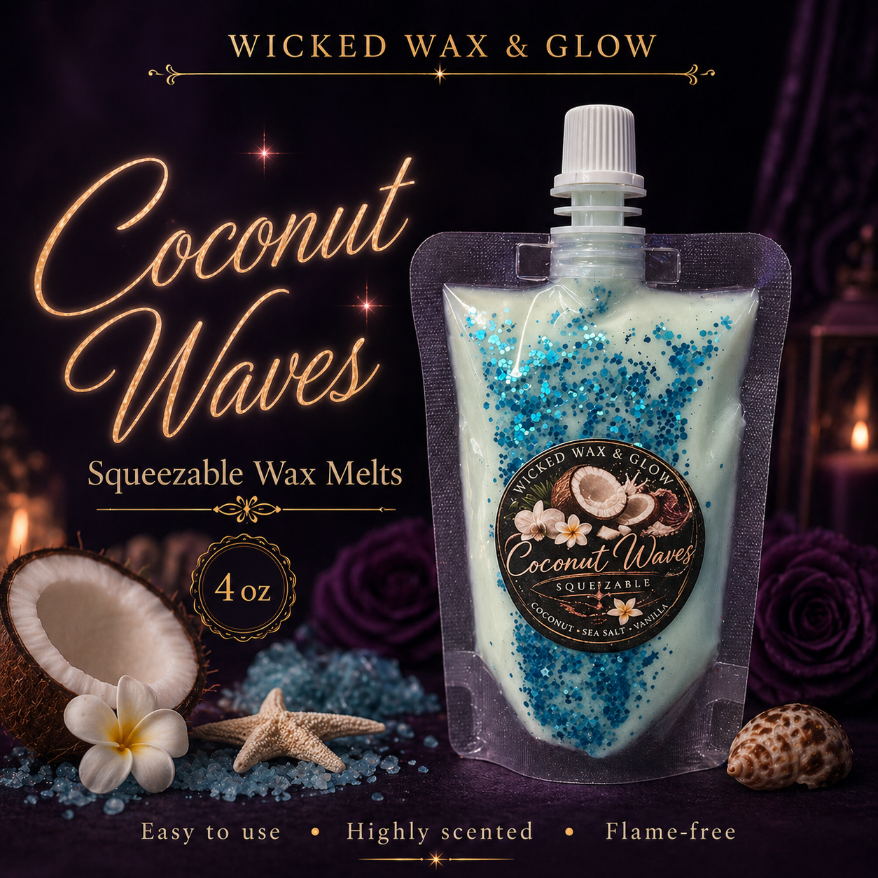 4 oz Squeezable Wax Melt - Home Fragrance with Attitude