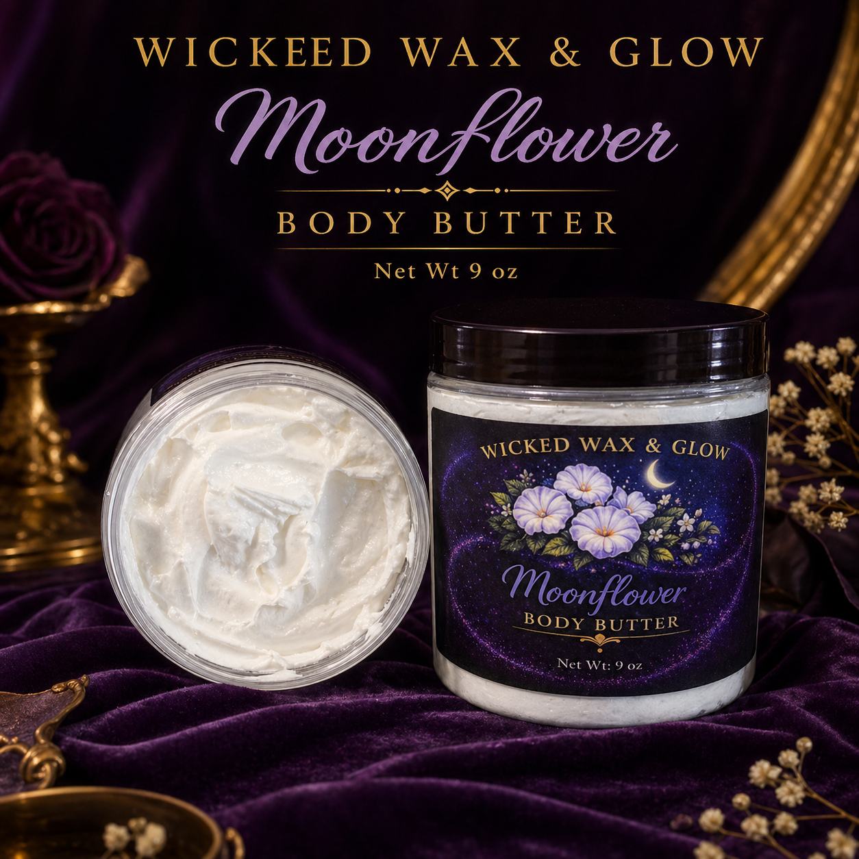 9 oz Whipped Body Butter - Handmade Small-Batch Butter