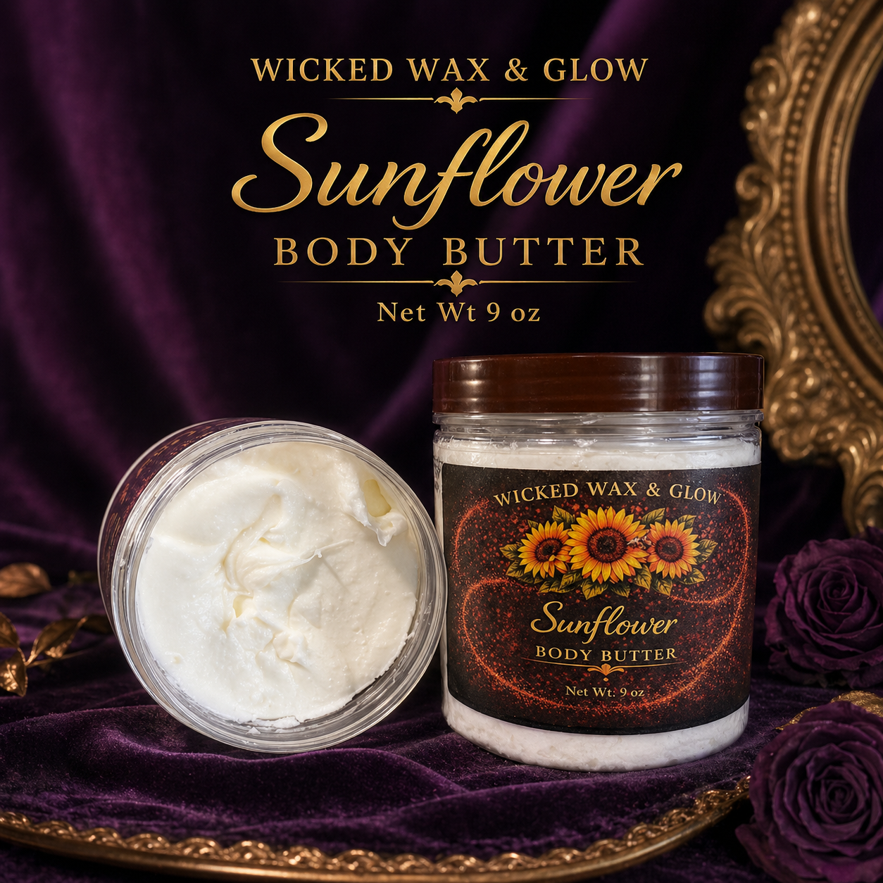 9 oz Whipped Body Butter - Handmade Small-Batch Butter