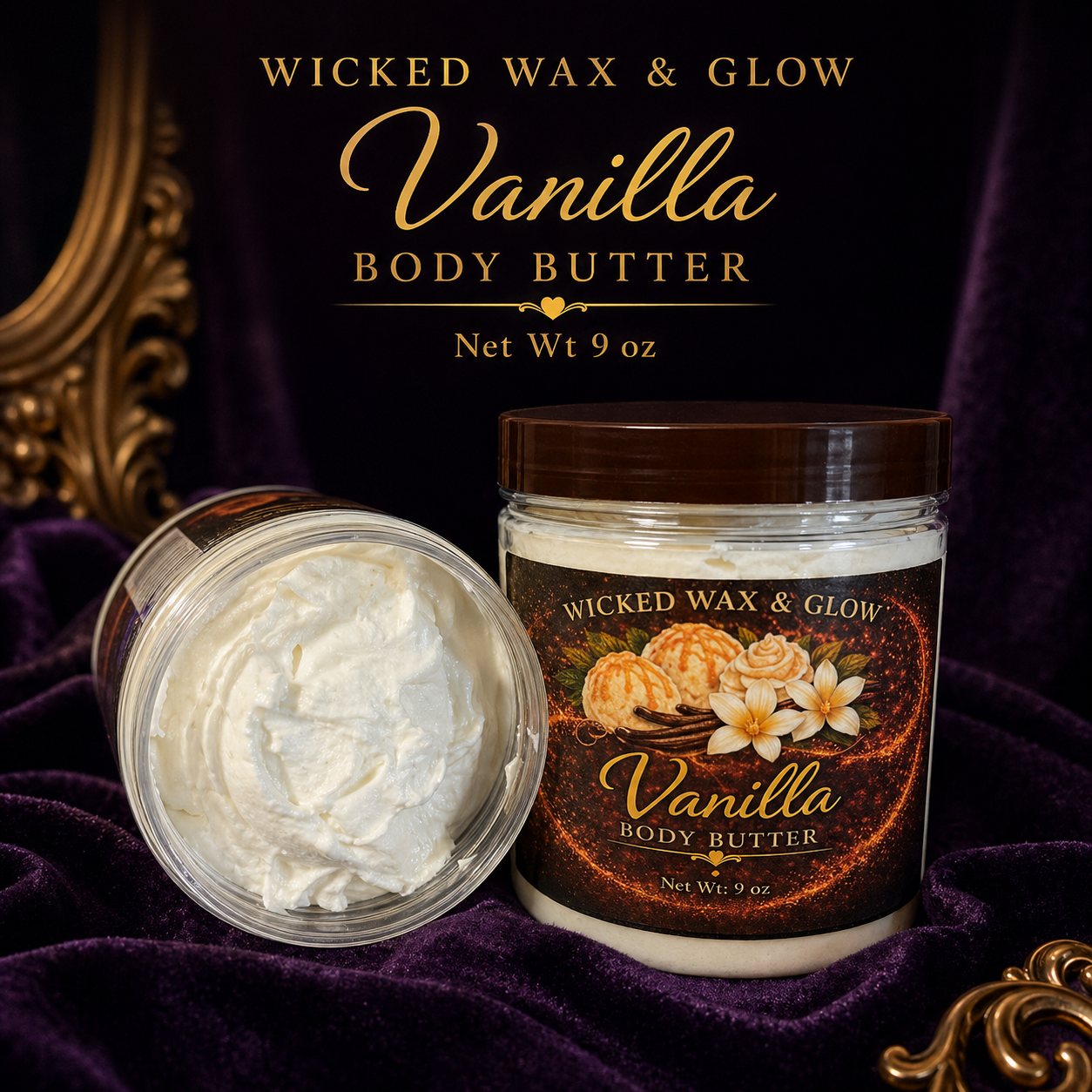 9 oz Whipped Body Butter - Handmade Small-Batch Butter