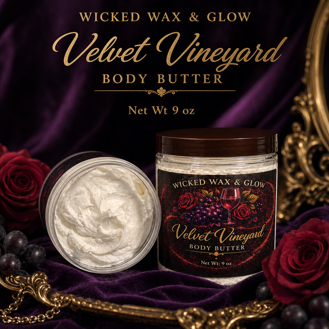 9 oz Whipped Body Butter - Handmade Small-Batch Butter